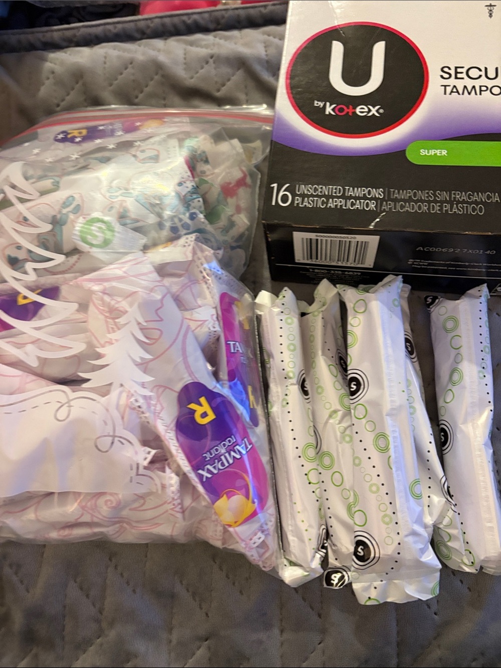 U by Kotex Security Tampons SUPER Unscented, 16 & Tampax